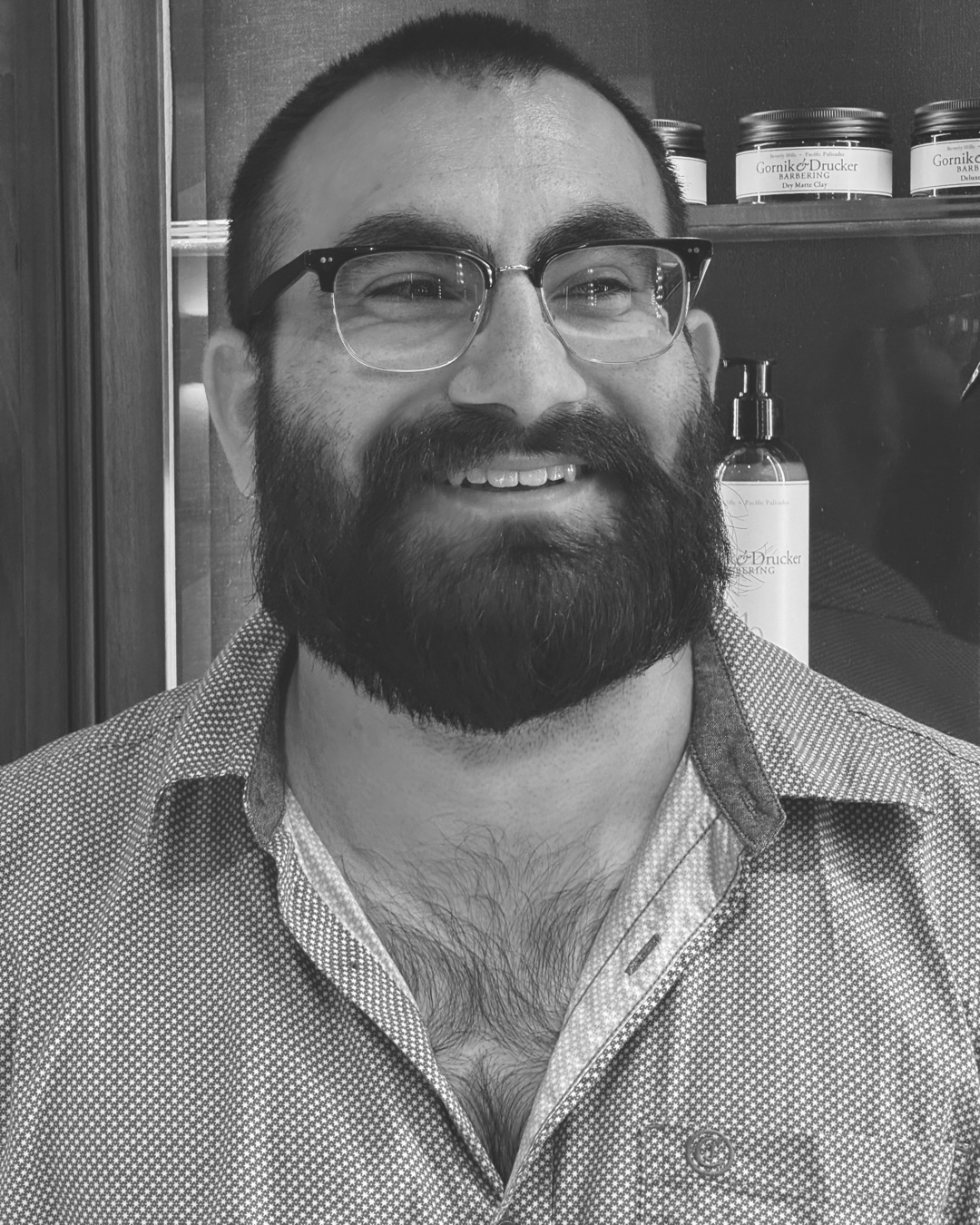 Edward Sanderson, barber at Gornik & Drucker in Beverly Hills