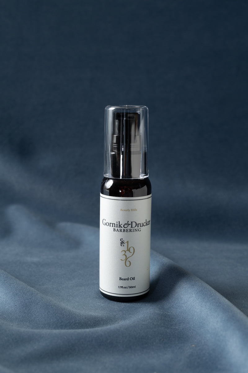 Gornik & Drucker Beard Oil, front label