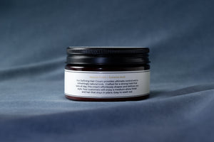 Back label of Gornik & Drucker Defining Cream with directions and ingredients