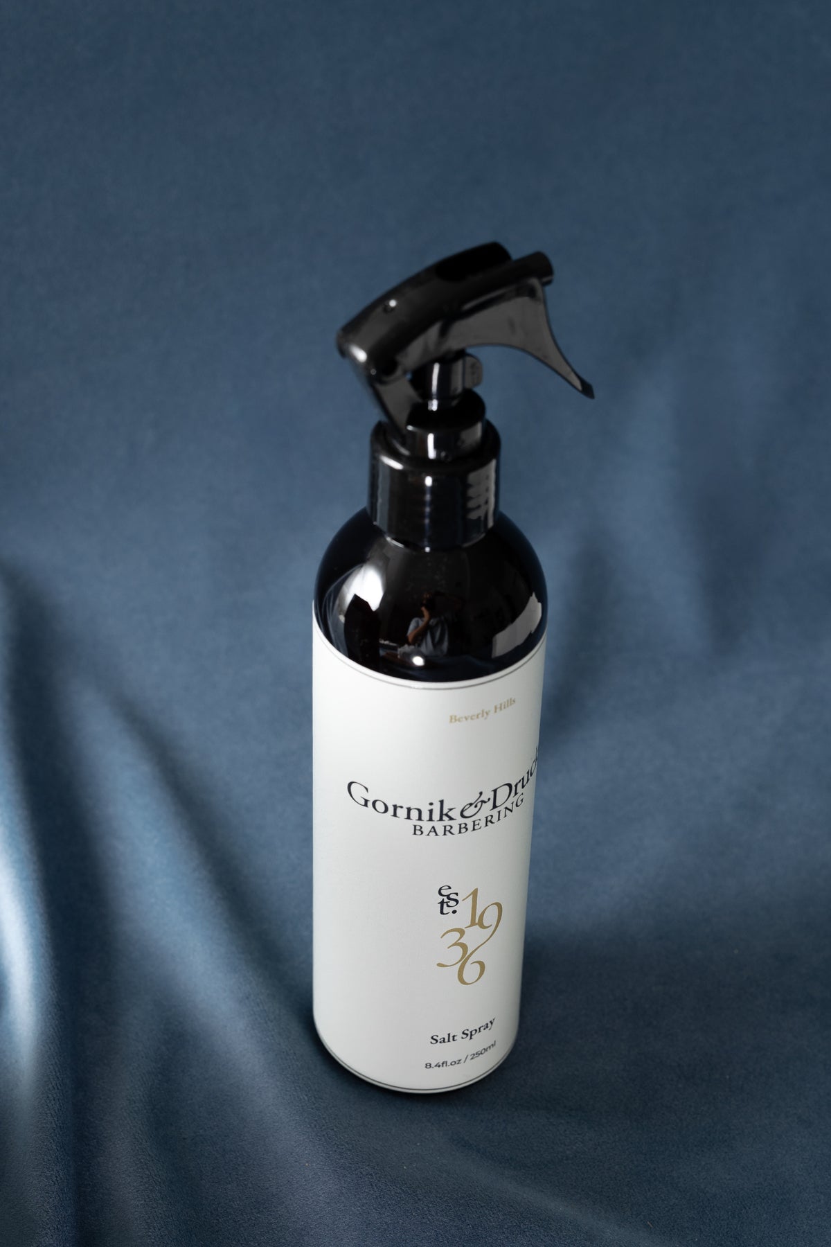 Gornik & Drucker Sea Salt Spray bottle at an angle