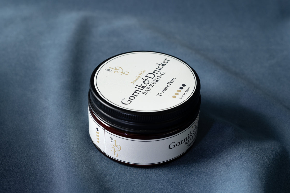 Gornik & Drucker Texture Paste jar, lid on, seen from above